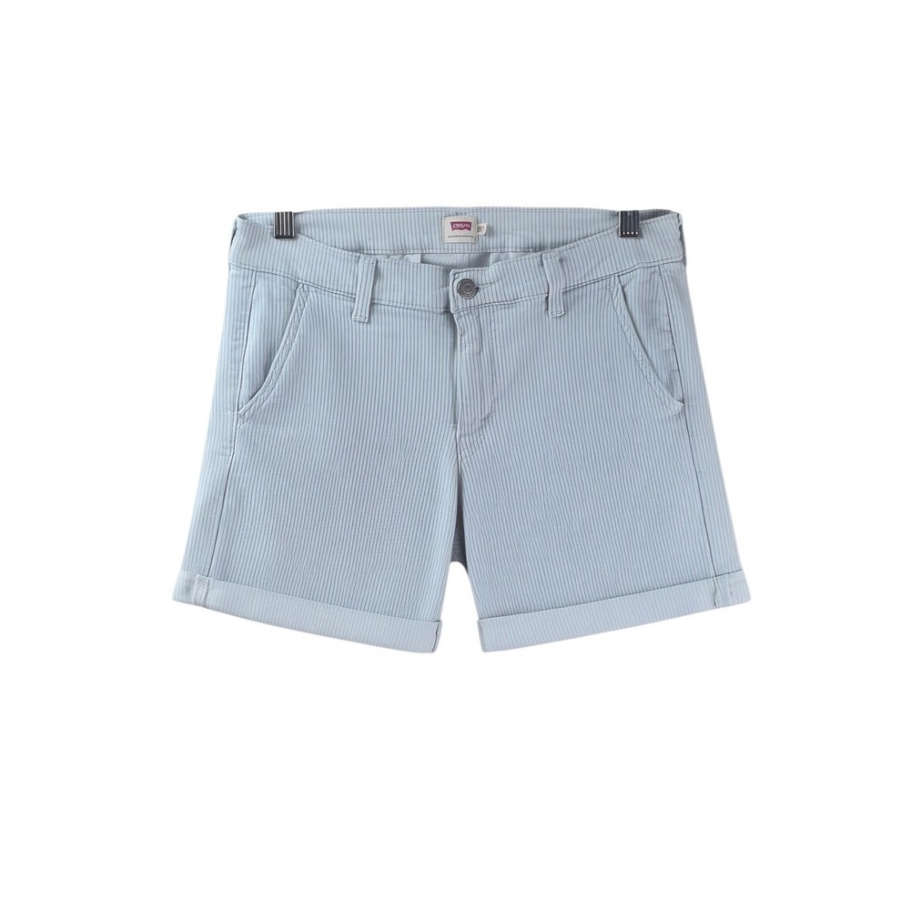Levi's Striped Shorts Women 27 Blue White Excellent Cuffed Nautical